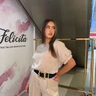 Lola bézs fényes felső 