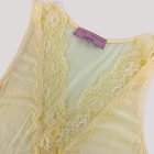 Alena sárga csipkés felső selyemmel 