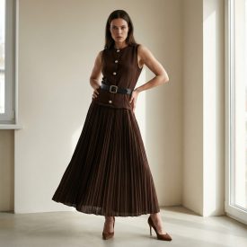 Carlotta csokibarna ruha