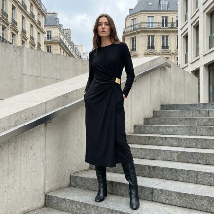 Diana maxi fekete ruha