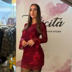 Cristina burgundi mini ruha 