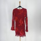 Cristina burgundi mini ruha 