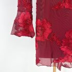 Cristina burgundi mini ruha 