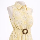 Anne hímzett midi pamut ruha