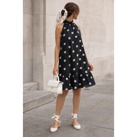 Becca fekete pöttyös ruha 