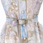 Szofi lila csipkés midi ruha 