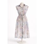 Szofi lila csipkés midi ruha 