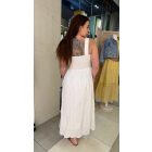 Alina fehér midi ruha