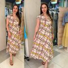 Zita mintás midi ruha 