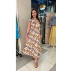 Zita mintás midi ruha 