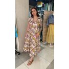 Zita mintás midi ruha 