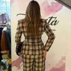 Carina kockás kétrészes szett 