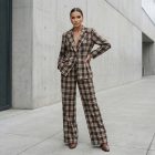 Carina kockás kétrészes szett 