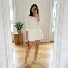 Alina fehér kétrészes szett 