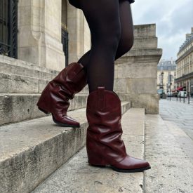 Avendra burgundi csizma 